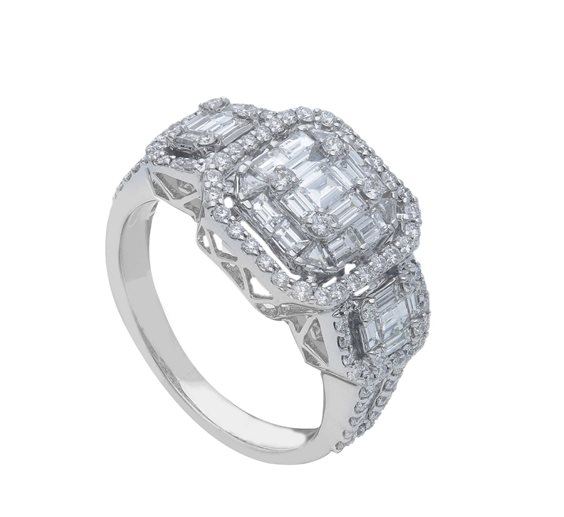 Anello Gazzola Gioielli Donna in Oro bianco Diamante 1.61 Ct 289396BB - 289396BB